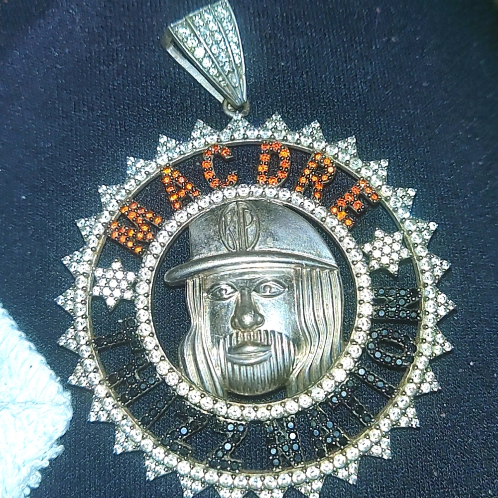 Official Mac Dre Thizz Nation real Diamond pendant 925 stamped
